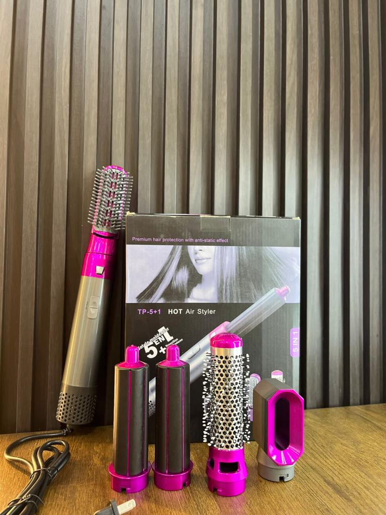 🔥 Cepillo Multifuncional 5 en 1 Pink