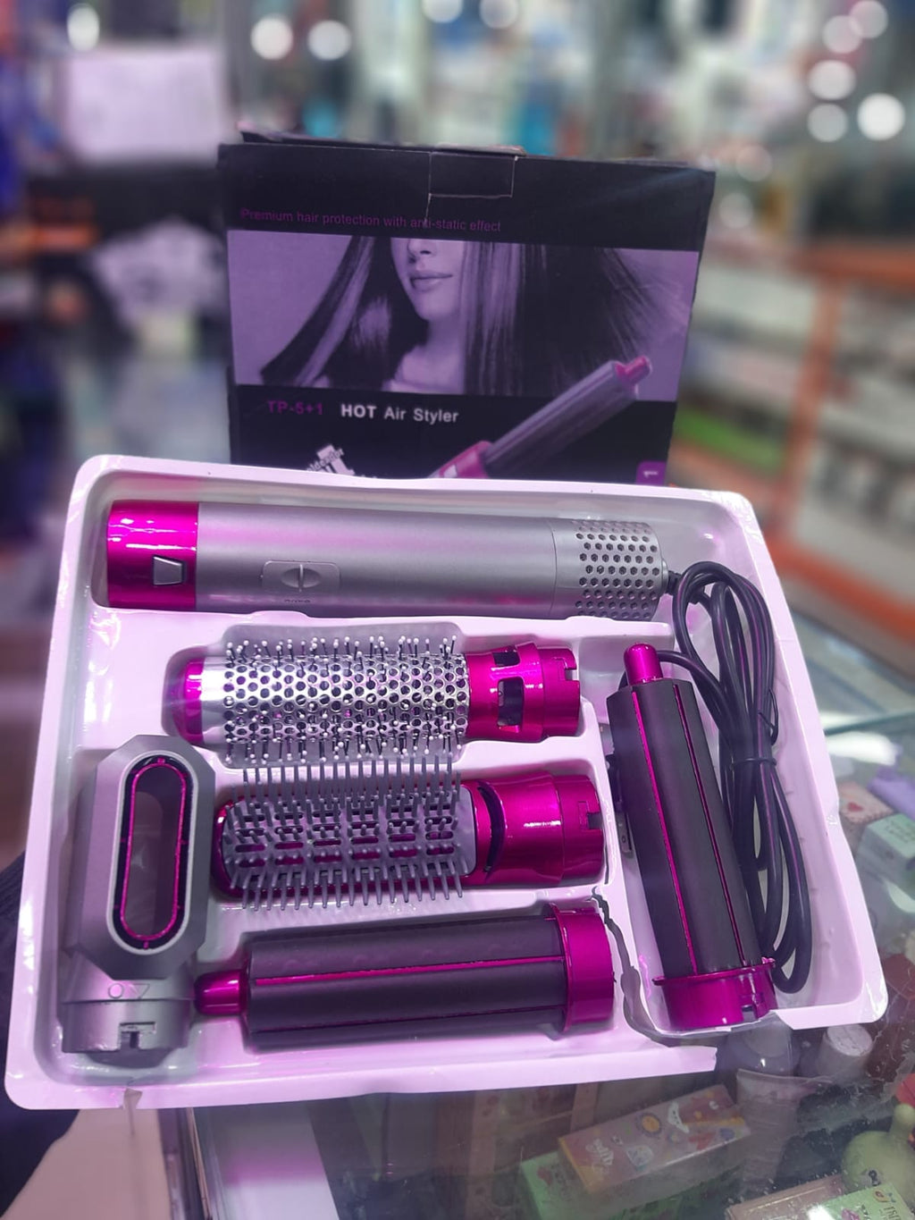 🔥 Cepillo Multifuncional 5 en 1 Pink