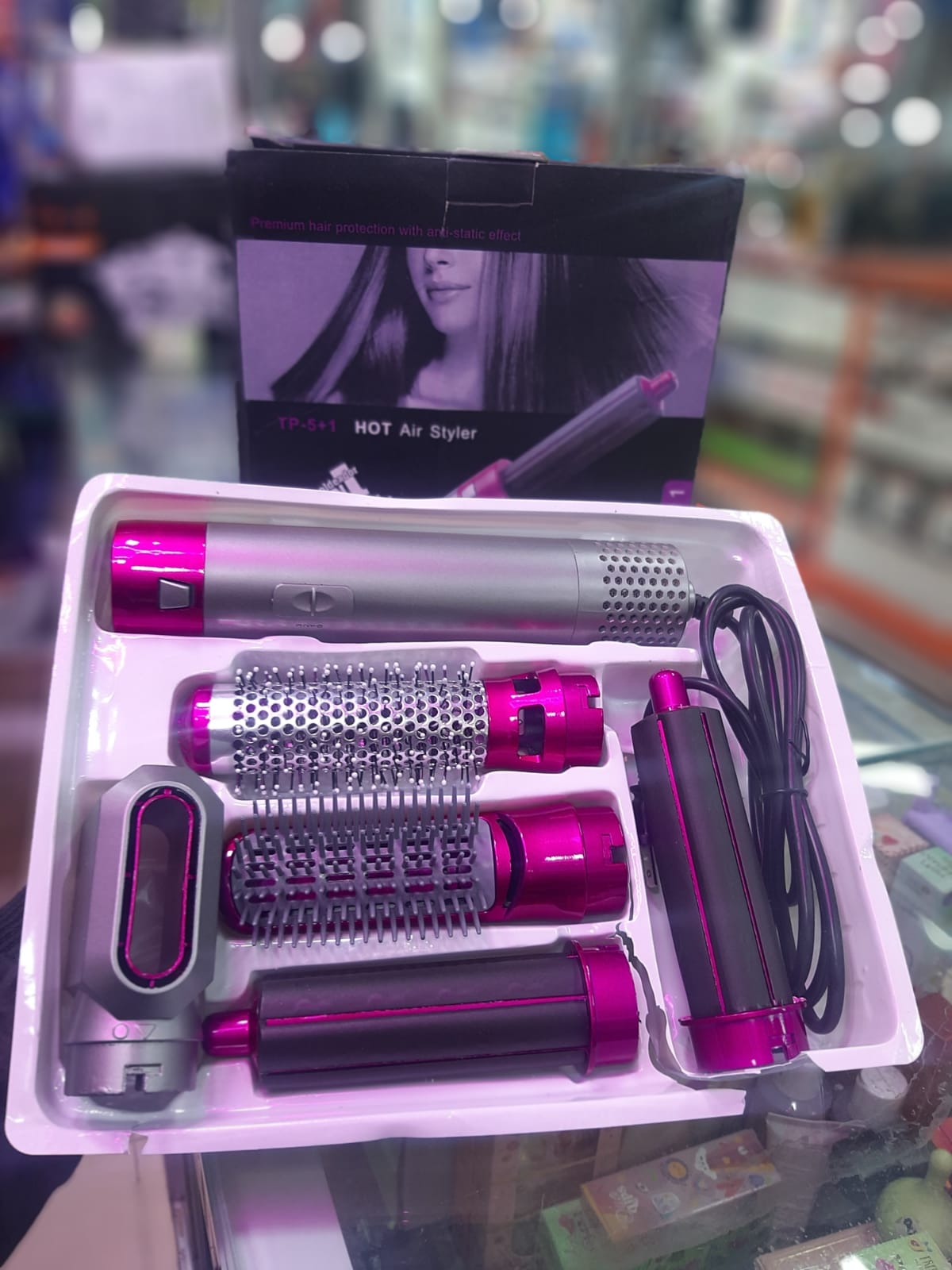 🔥 Cepillo Multifuncional 5 en 1 Pink