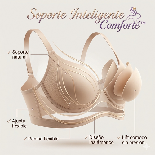 Comforté™ Brasier Invisible Premium – Pack x3