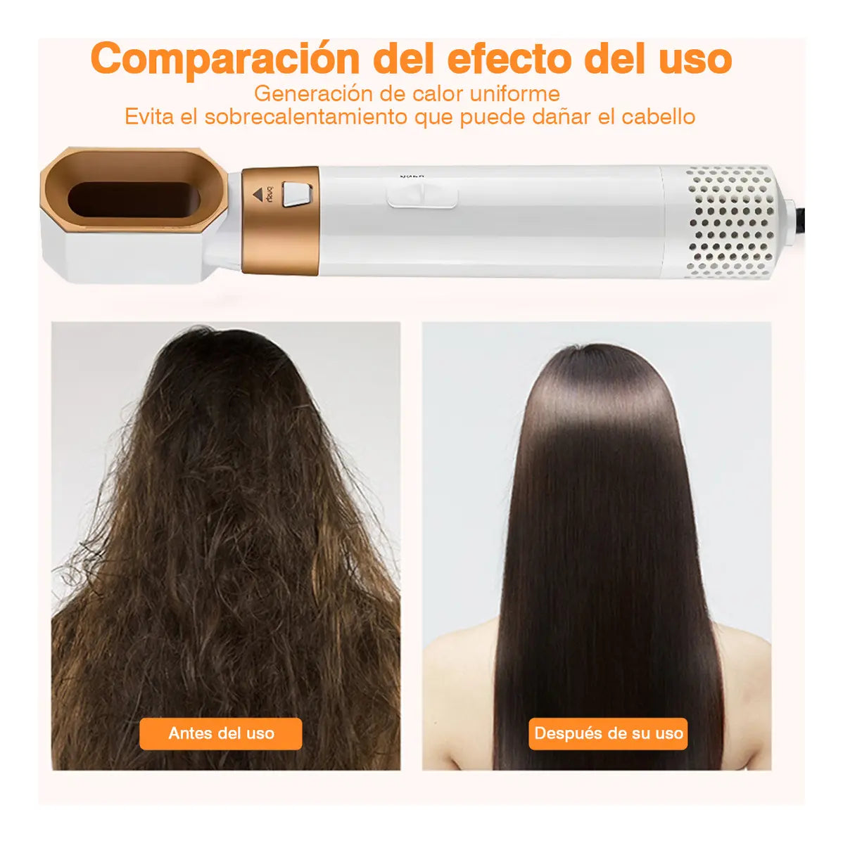 🔥 Cepillo Multifuncional 5 en 1 Gold