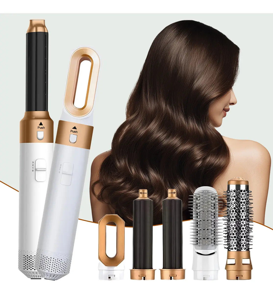 🔥 Cepillo Multifuncional 5 en 1 Gold