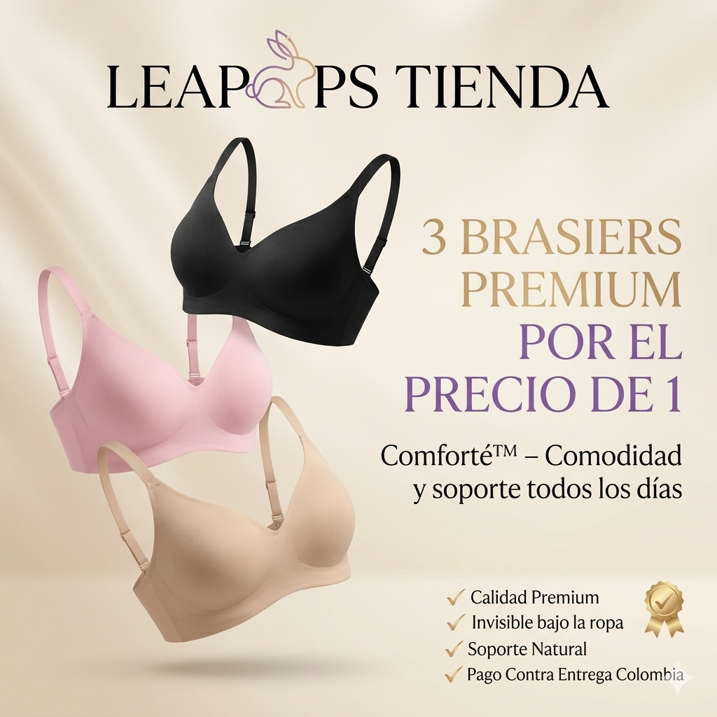 Comforté™ Brasier Invisible Premium – Pack x3